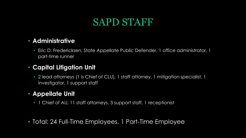 sapd staff