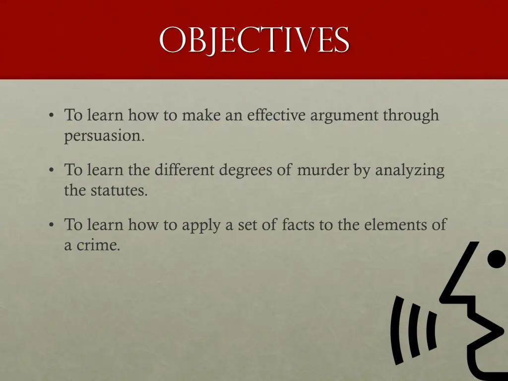 objectives