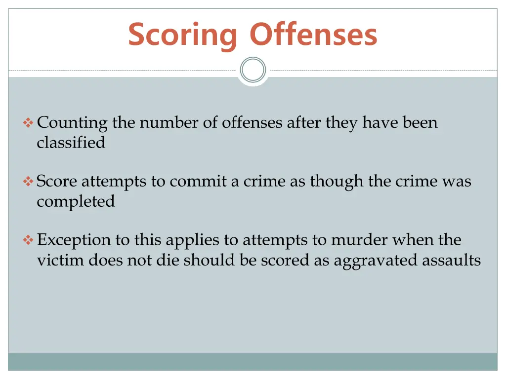 scoring offenses