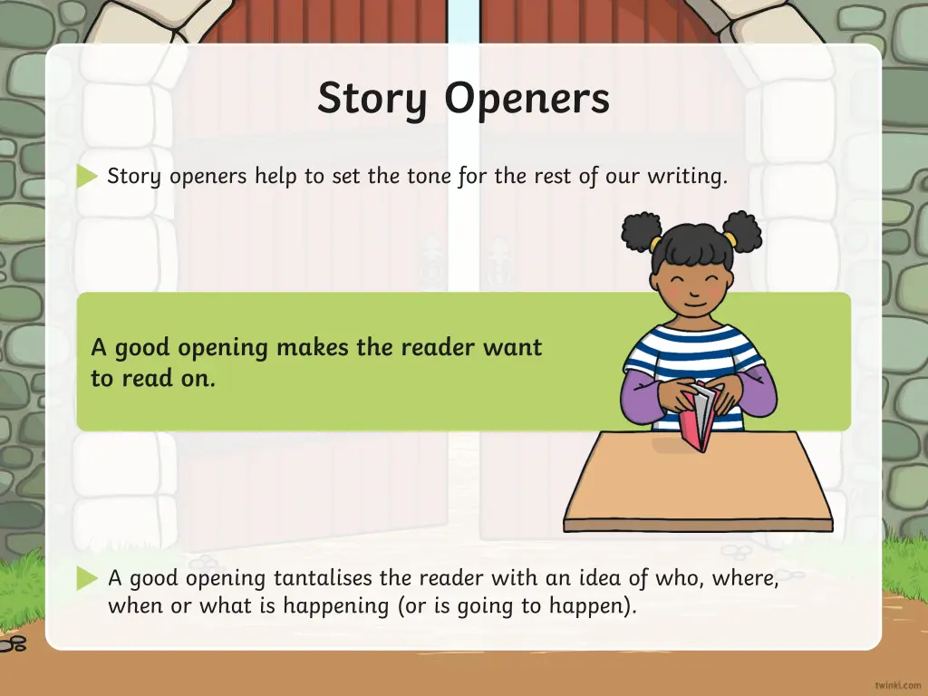 story openers 1