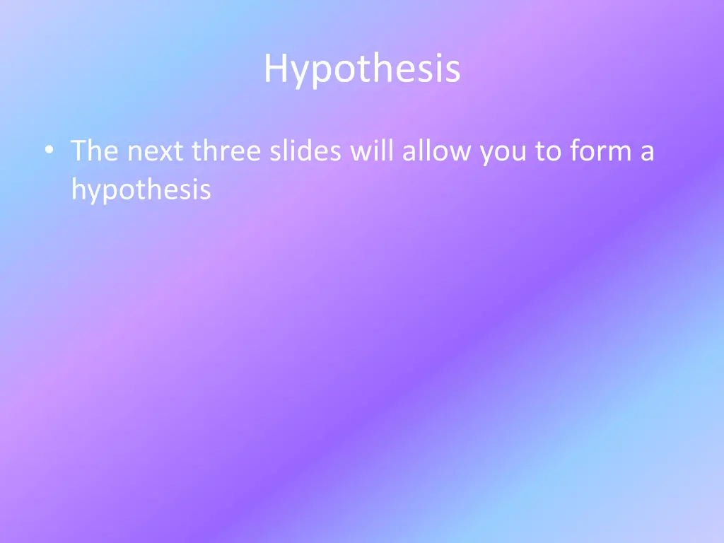 hypothesis