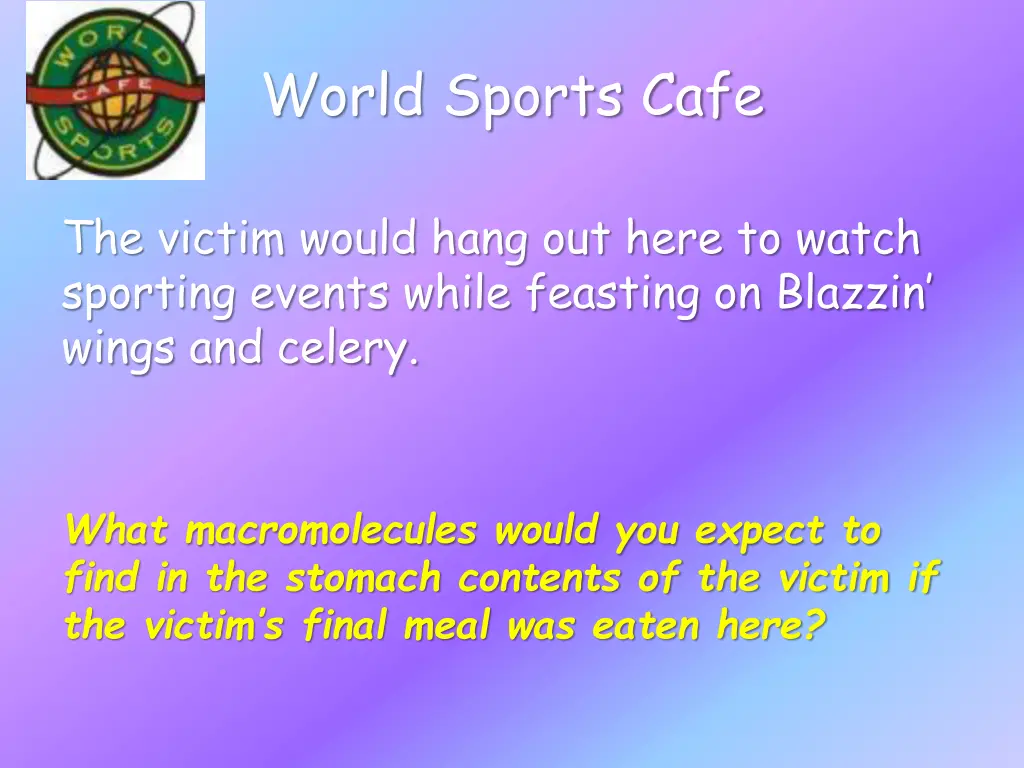 world sports cafe