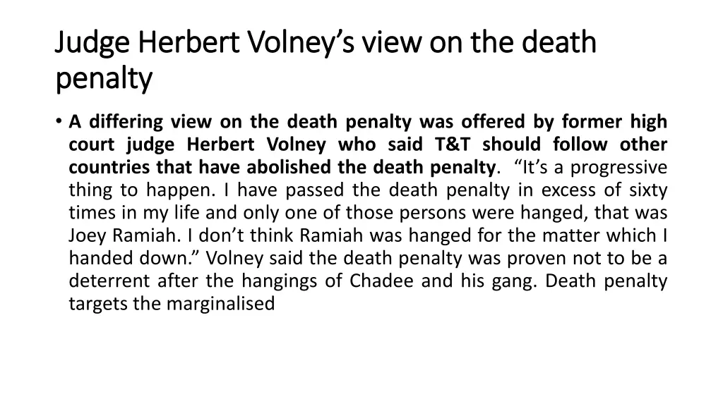 judge herbert judge herbert volney s penalty