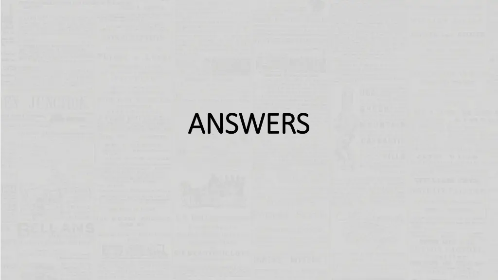 answers answers