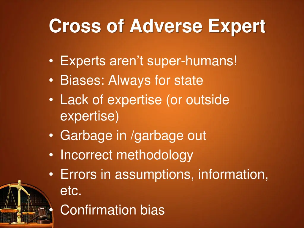 cross of adverse expert 1