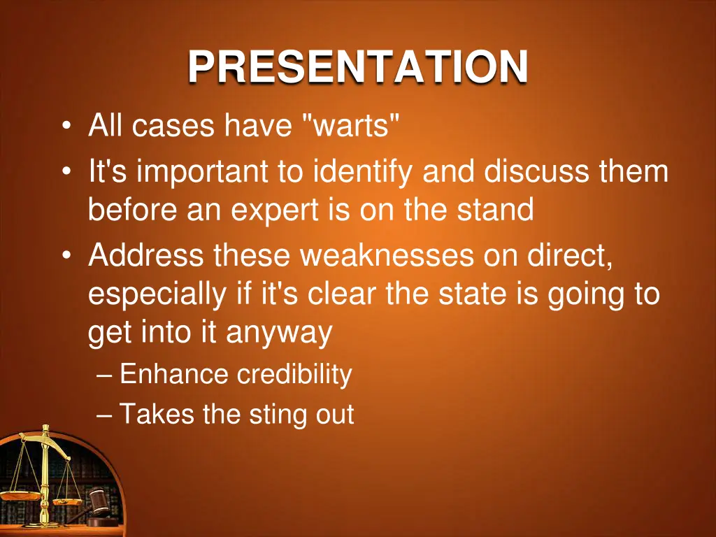 presentation all cases have warts it s important