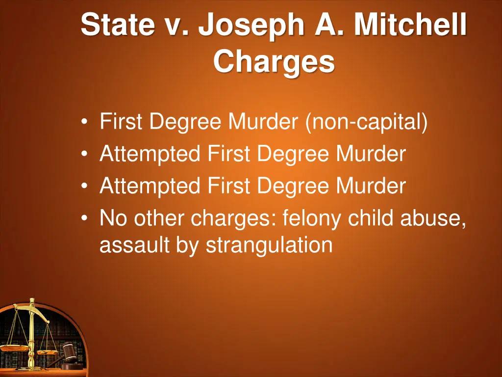 state v joseph a mitchell charges