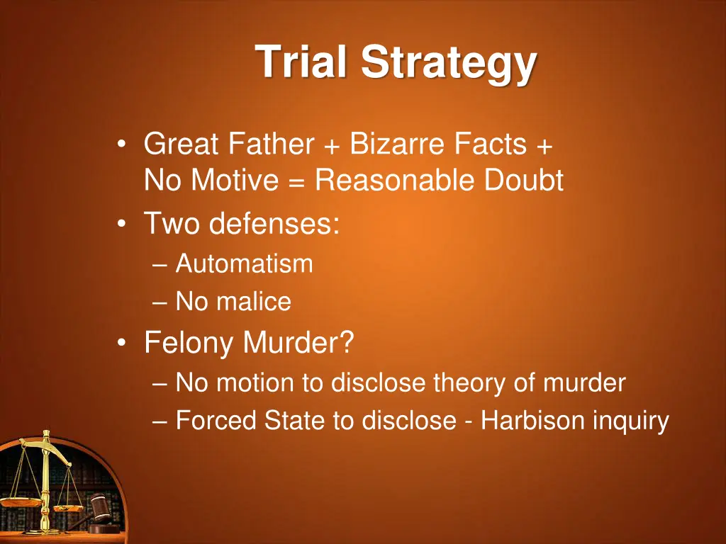 trial strategy