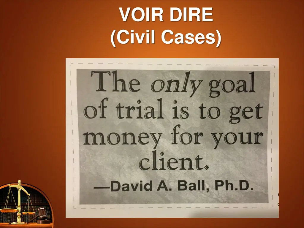 voir dire civil cases