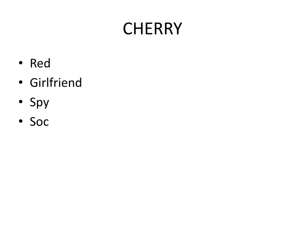 cherry