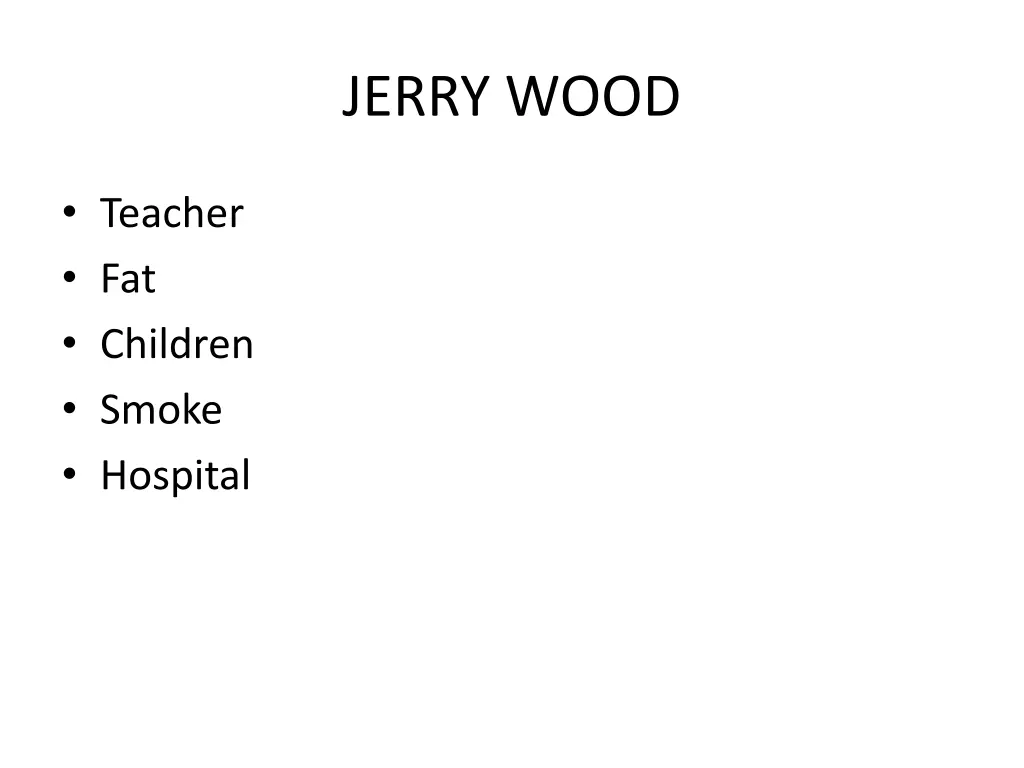 jerry wood