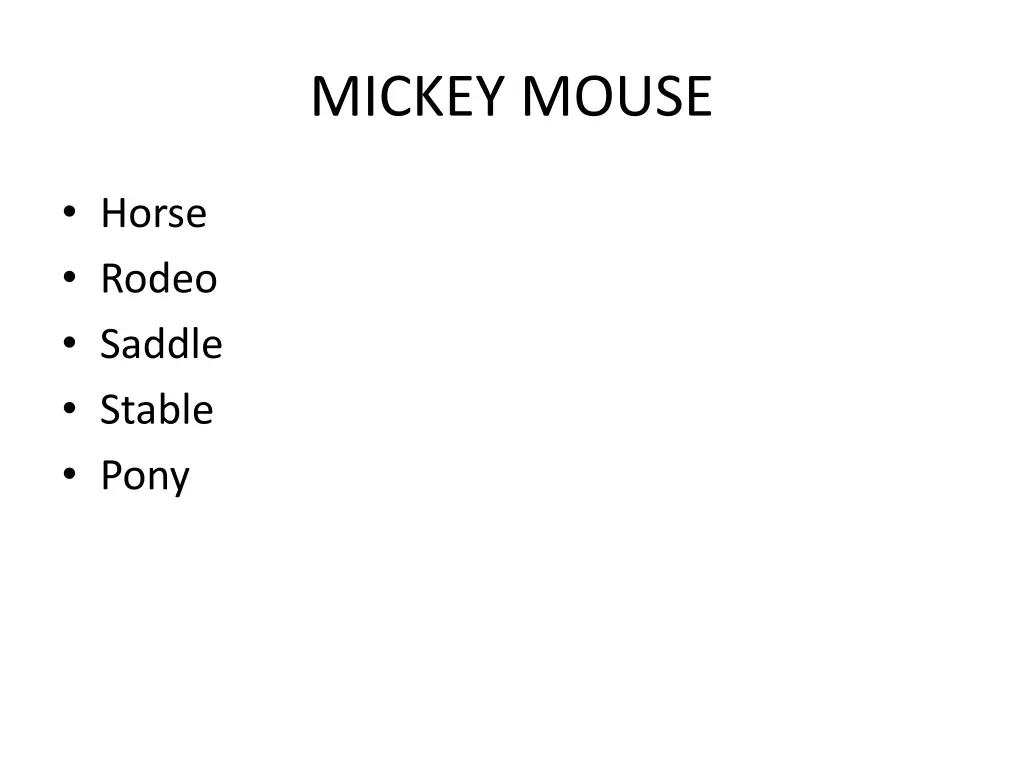 mickey mouse