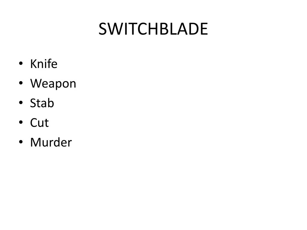 switchblade