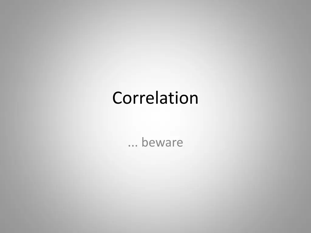 correlation 1