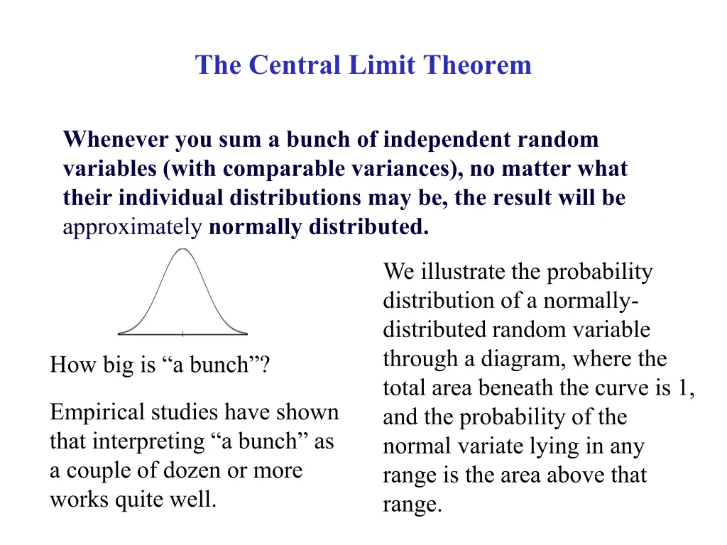 the central limit theorem