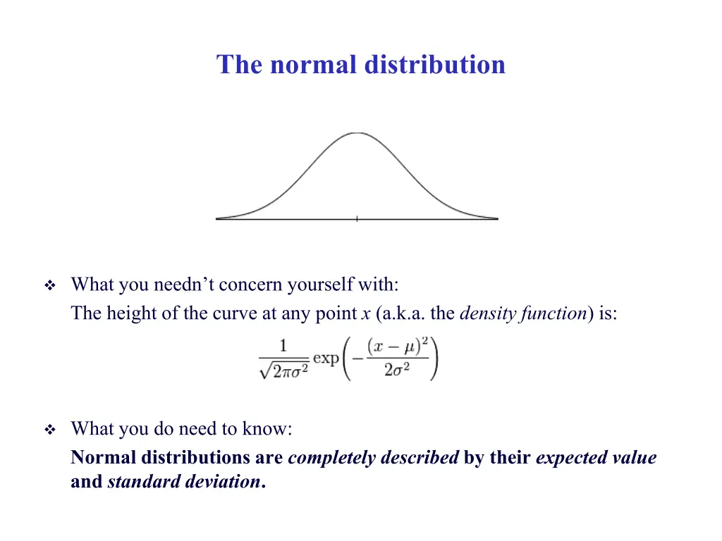 the normal distribution