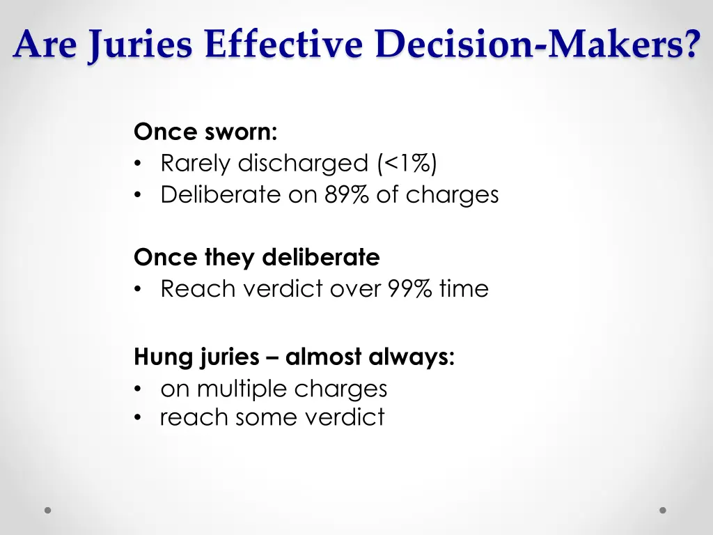 are juries effective decision makers