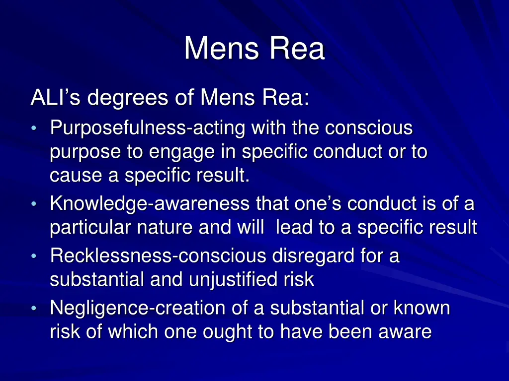 mens rea