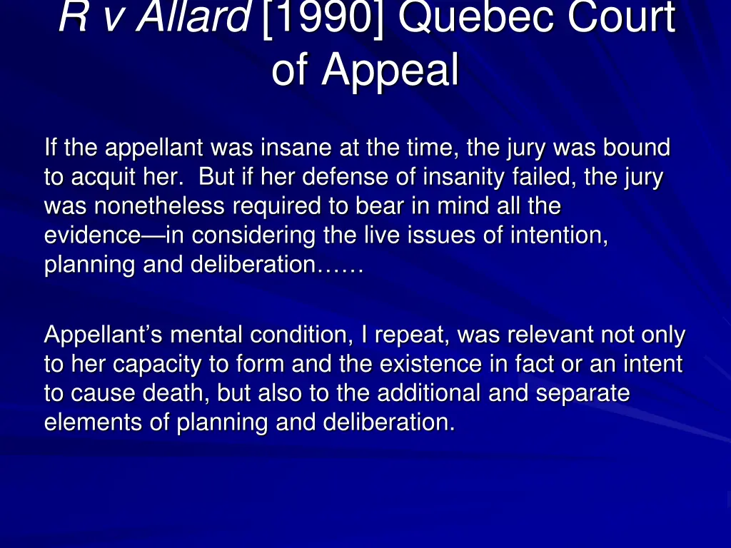 r v allard 1990 quebec court of appeal