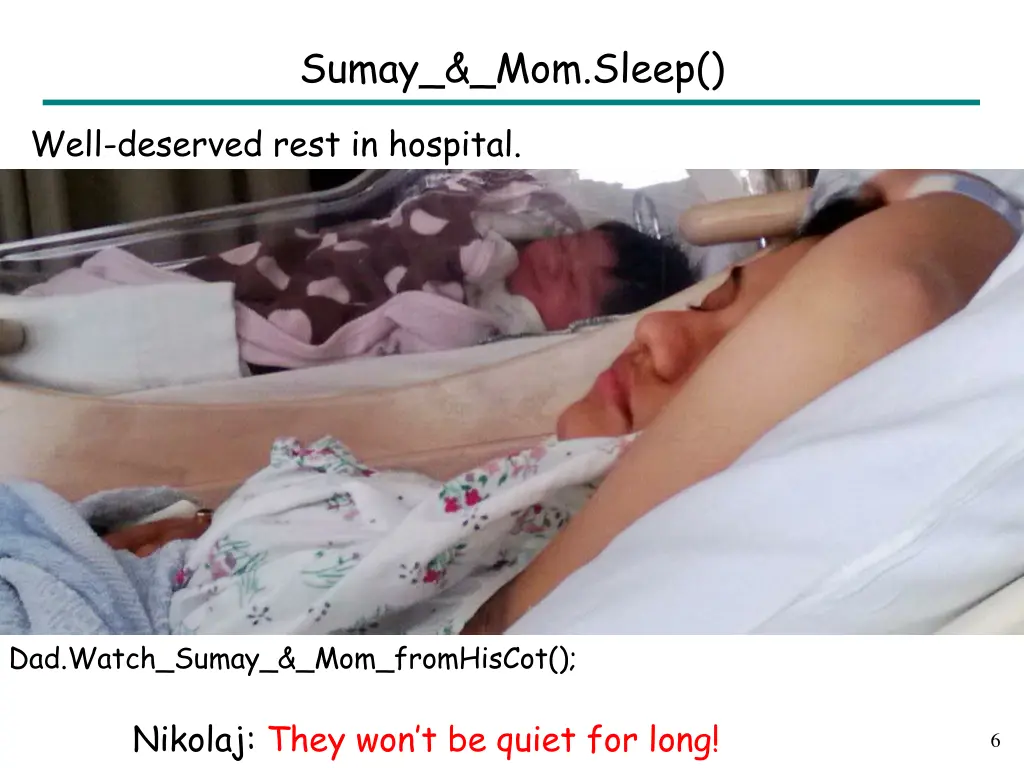 sumay mom sleep