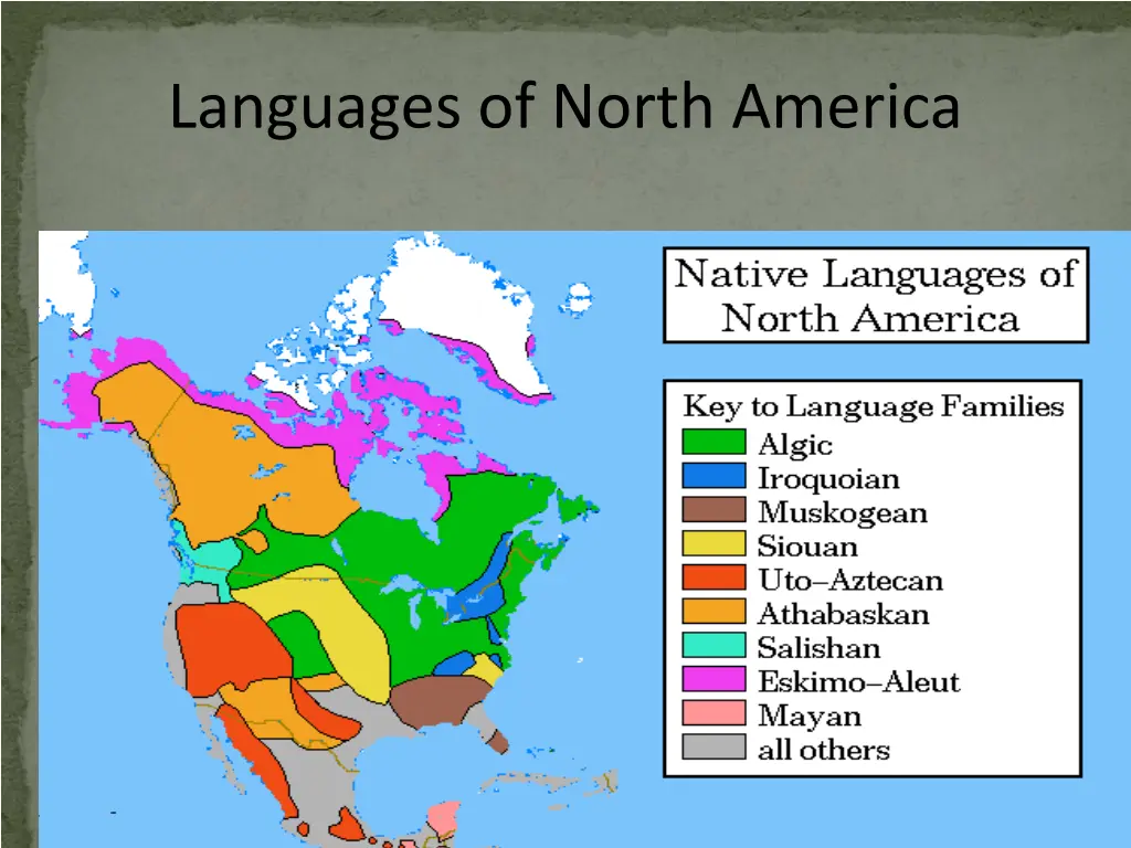 languages of north america