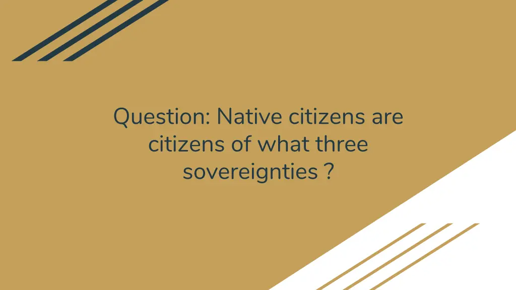 question native citizens are citizens of what