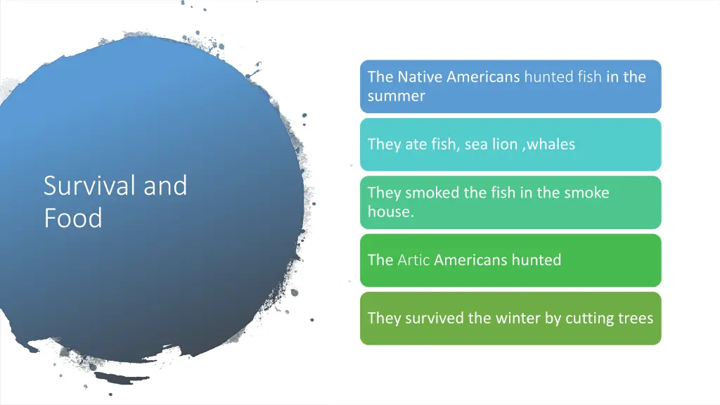 the native americans hunted fish in the summer