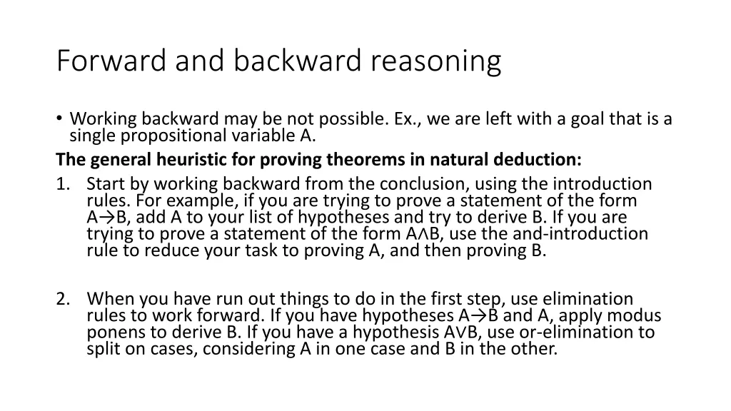 forward and backward reasoning 1