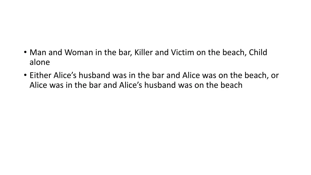 man and woman in the bar killer and victim