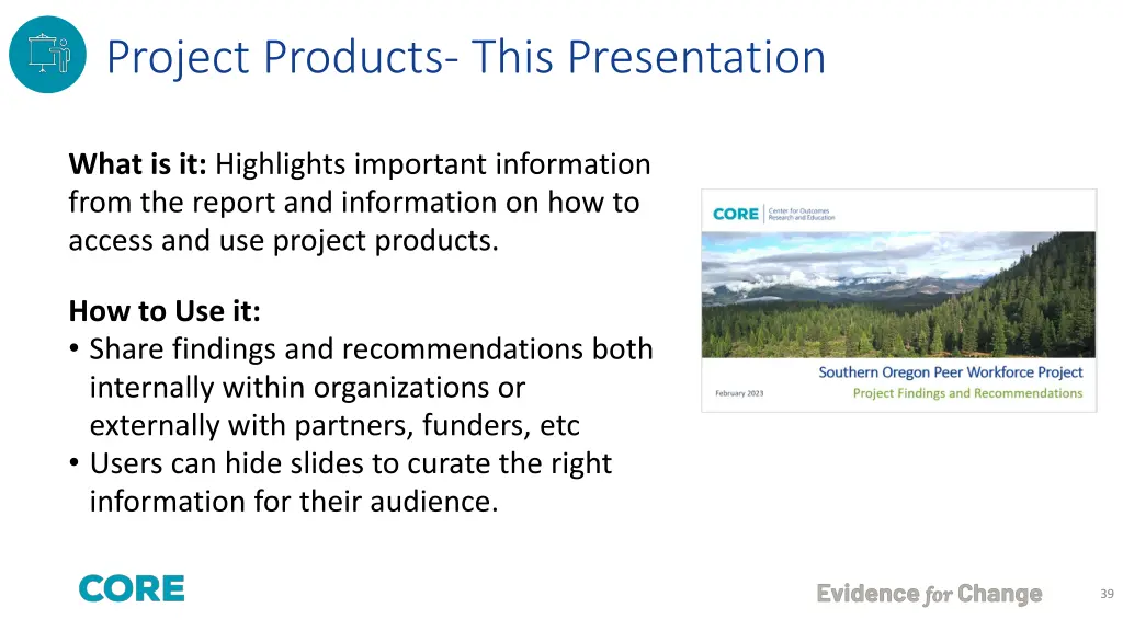 project products this presentation