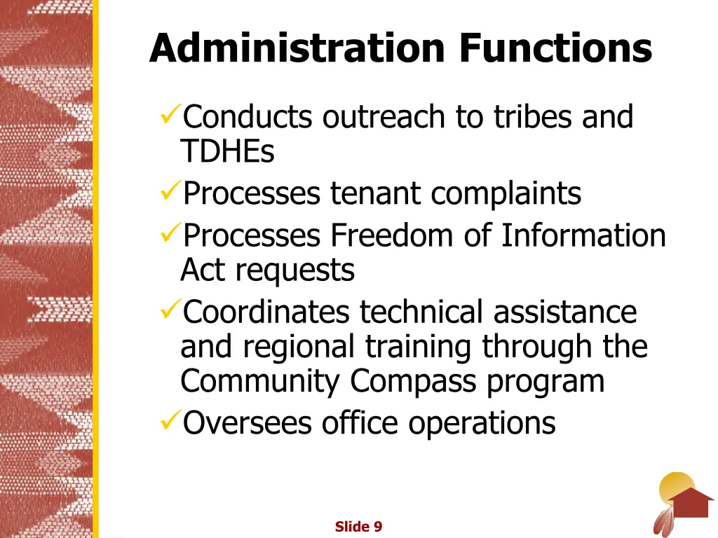 administration functions