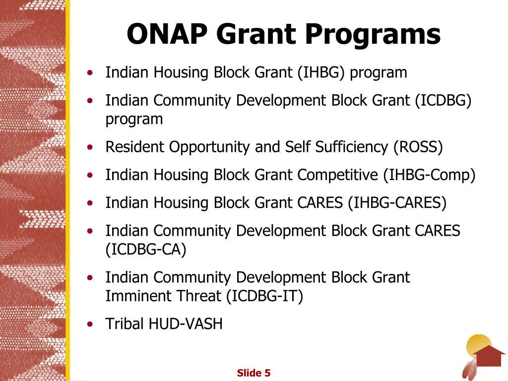 onap grant programs