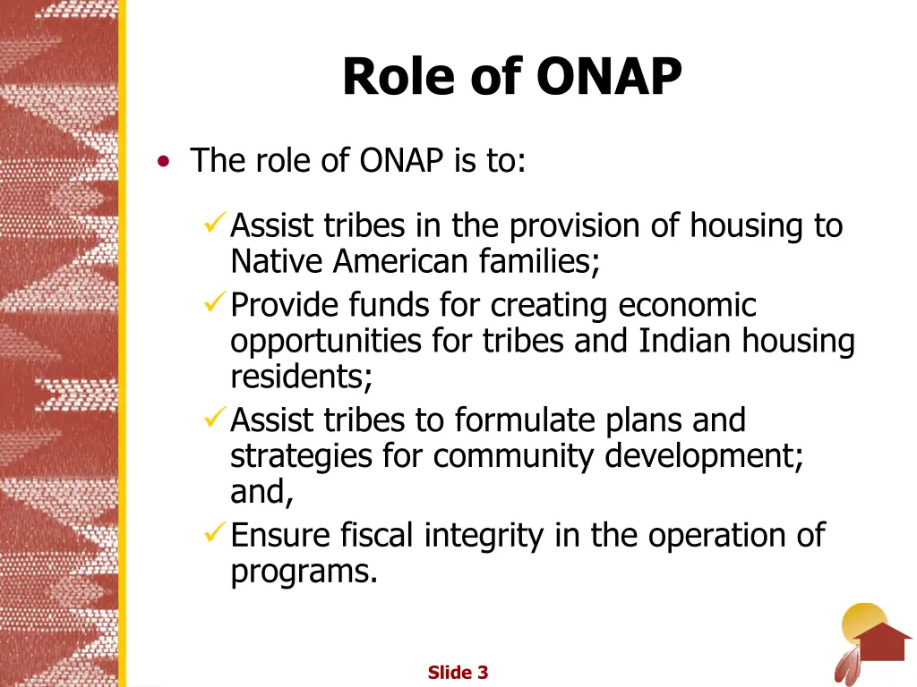 role of onap