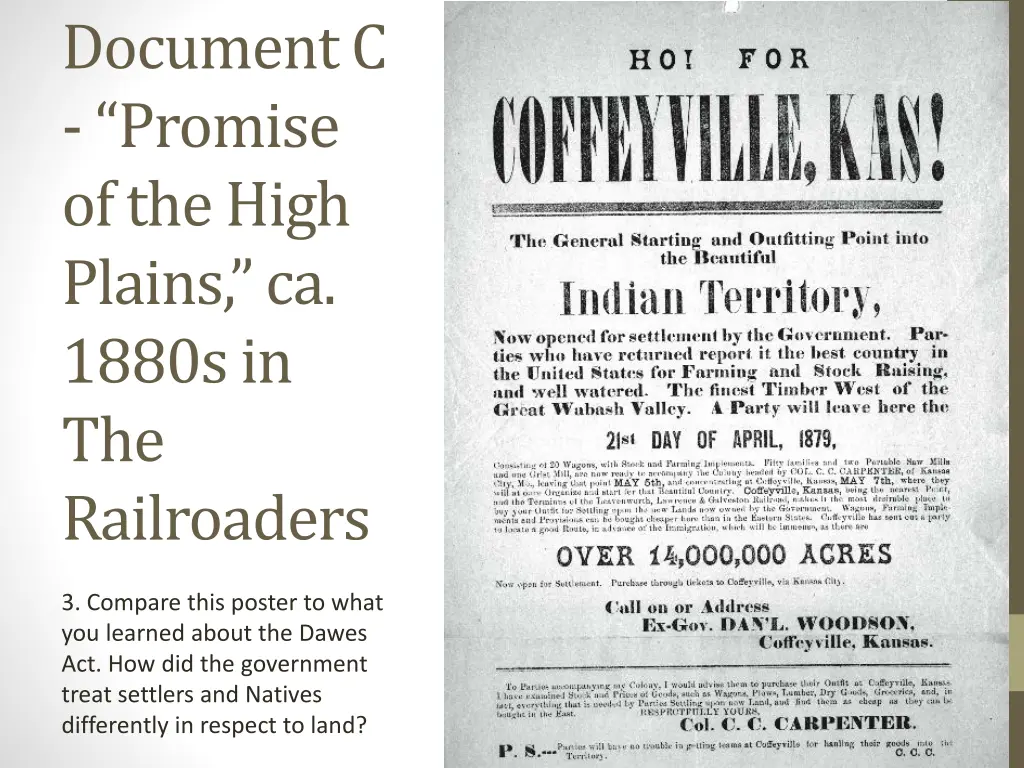 document c promise of the high plains ca 1880s