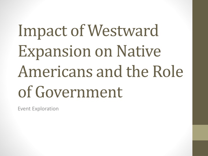 impact of westward expansion on native americans