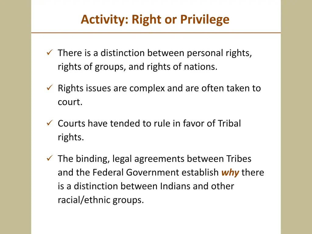 activity right or privilege 1