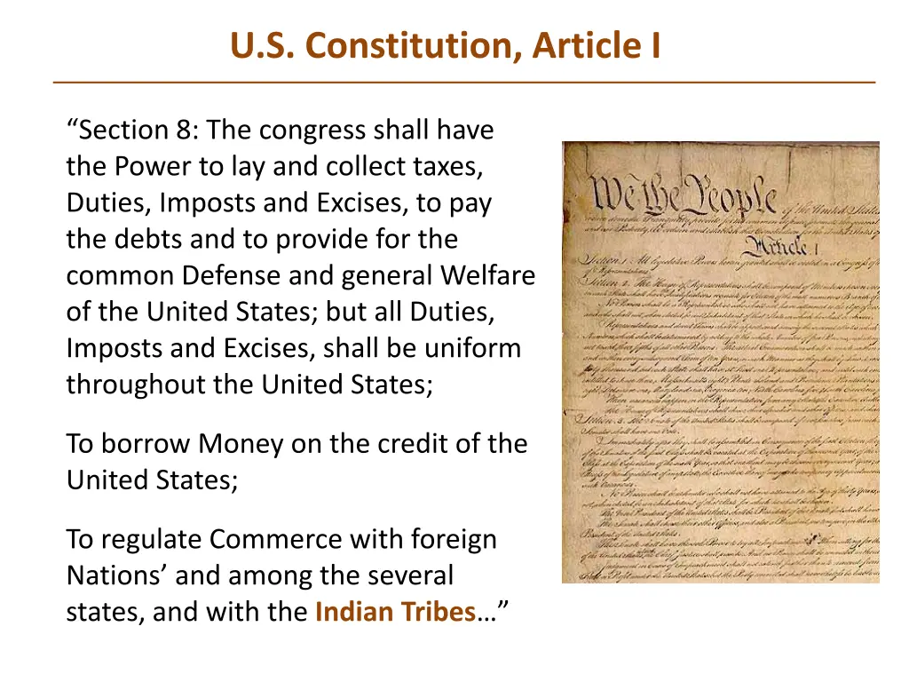 u s constitution article i