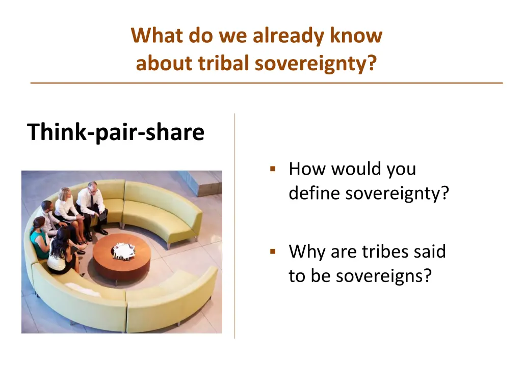 what do we already know about tribal sovereignty