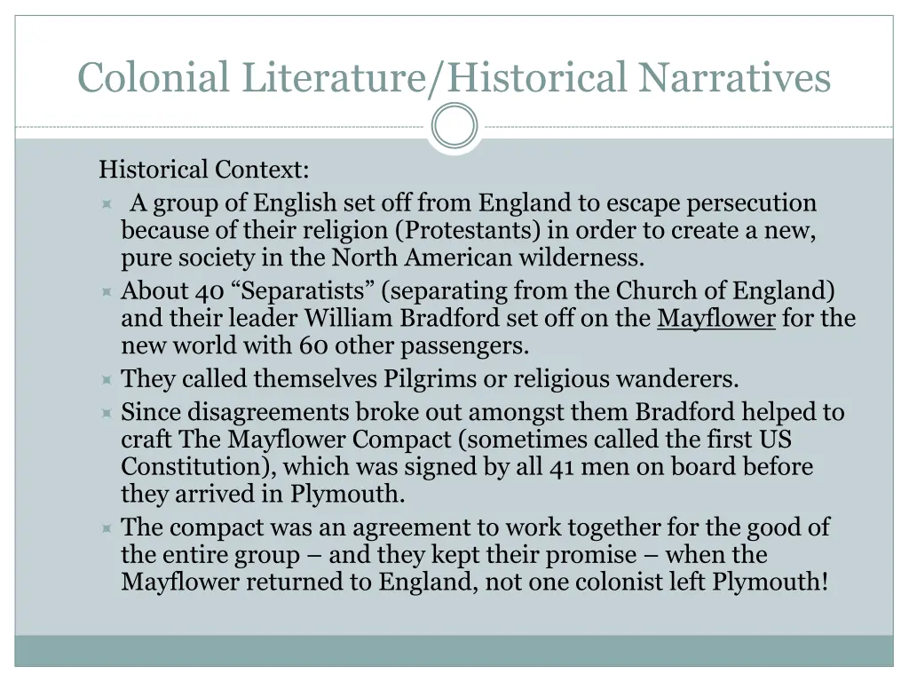 colonial literature historical narratives