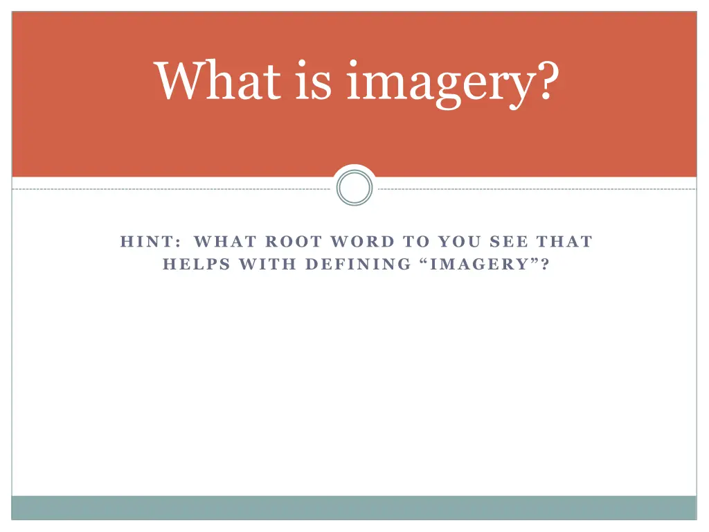 what is imagery