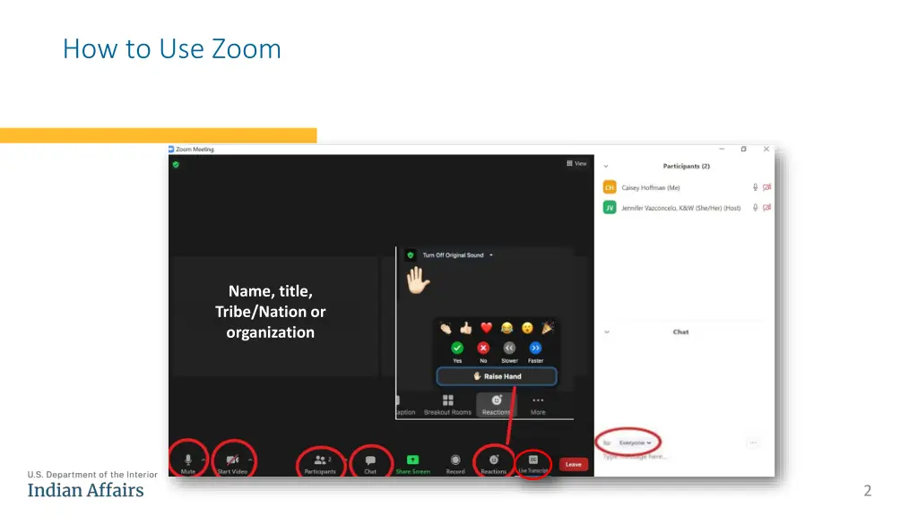 how to use zoom