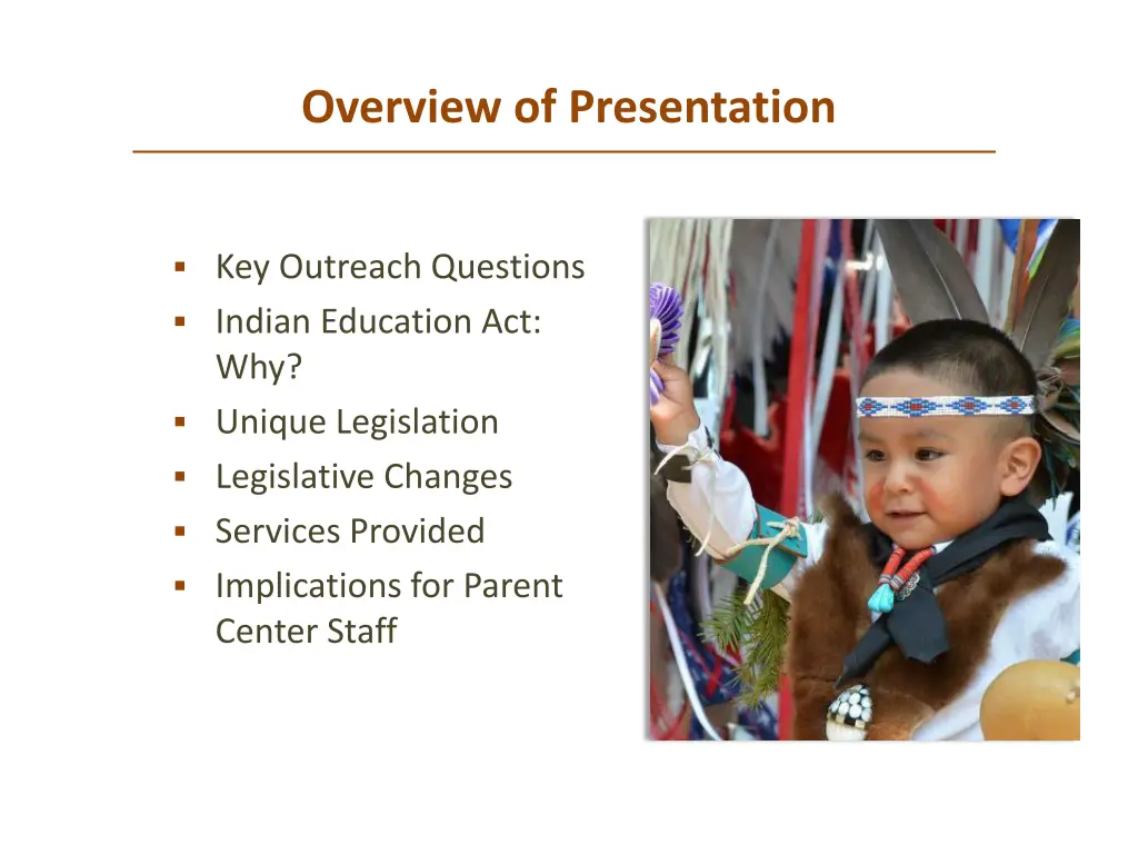 overview of presentation