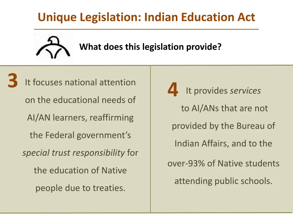 unique legislation indian education act 1