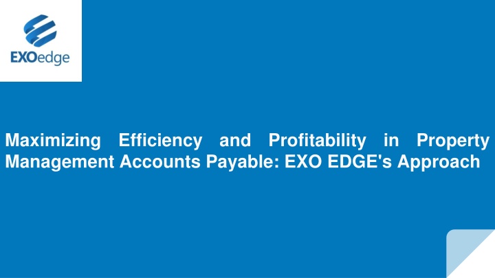 maximizing management accounts payable exo edge