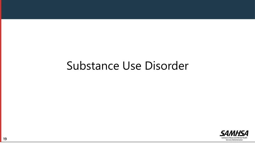 substance use disorder