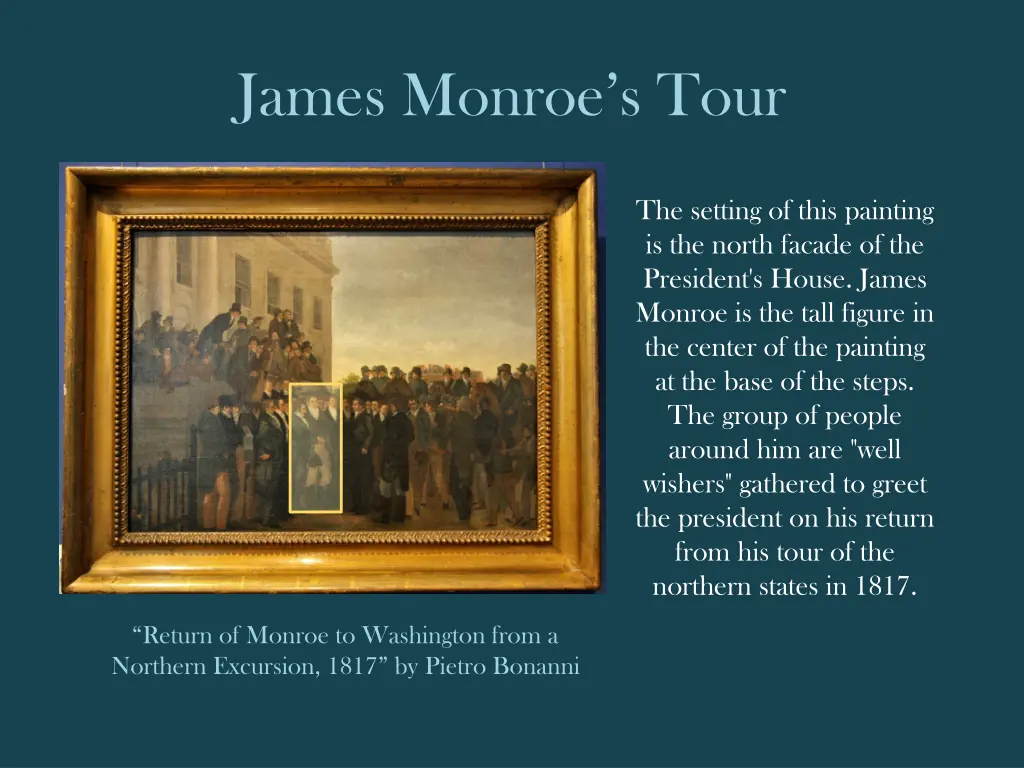 james monroe s tour