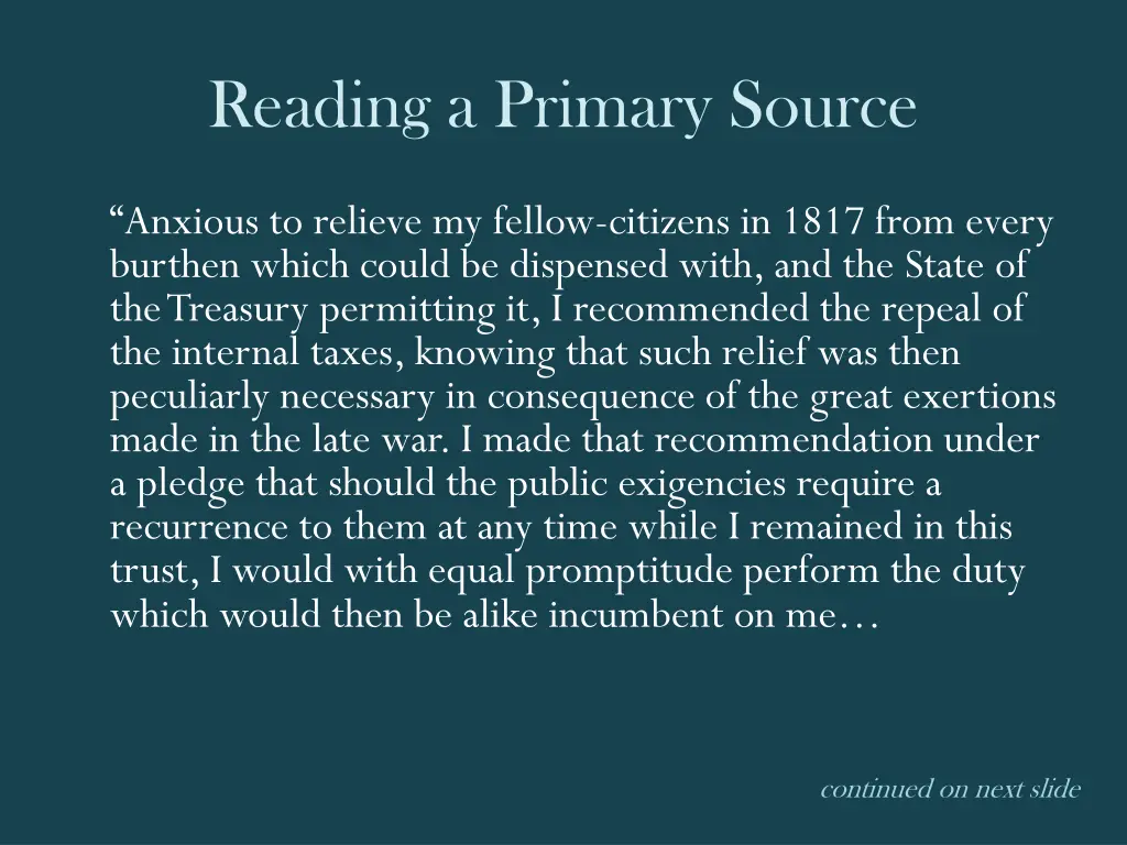 reading a primary source 1