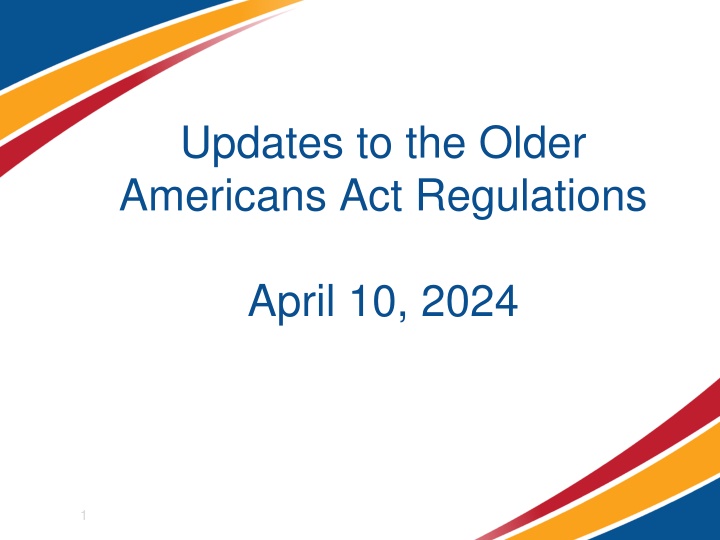 updates to the older americans act regulations