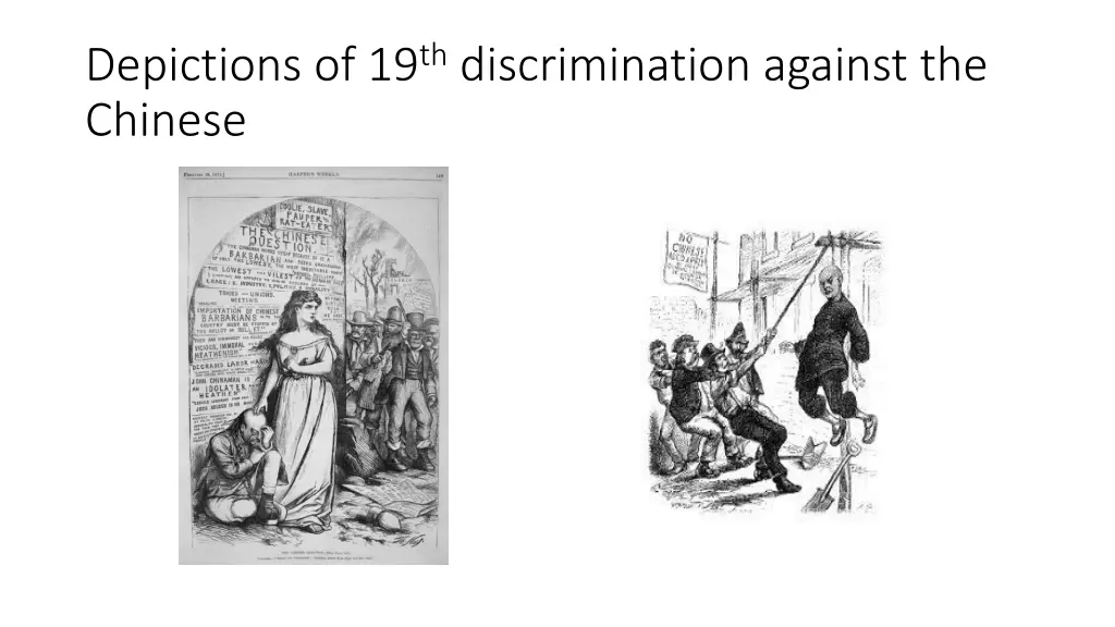 depictions of 19 th discrimination against