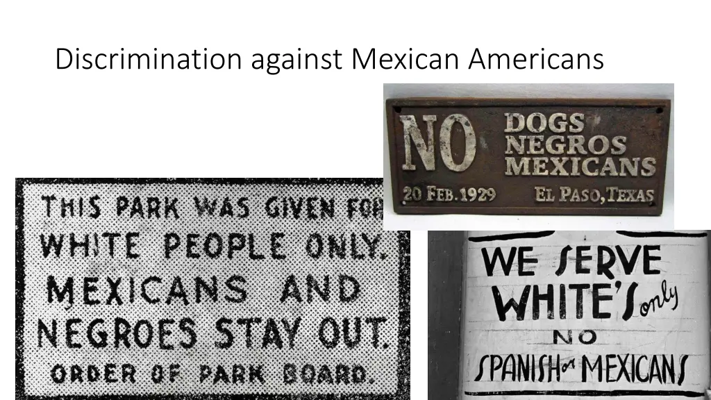 discrimination against mexican americans